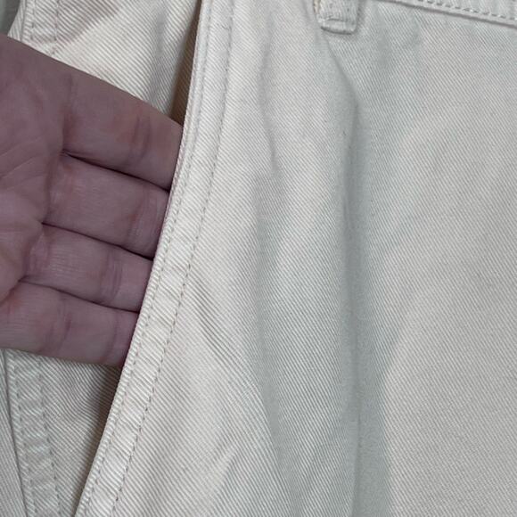 Everlane The Tencel Relaxed Chino Pants Parchment High Rise Women 2 NWT Pockets - Picture 6 of 10
